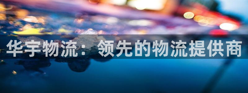 28圈技巧：华宇物流：领先的物流提供