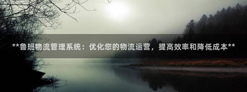 28圈注册：**鲁班物流管理系统：优