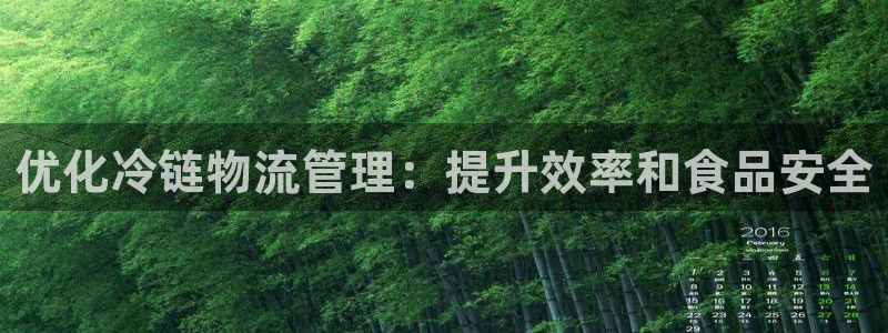 28圈防失联网址：优化冷链物流管理：