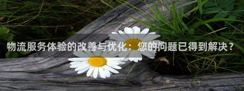 28圈注册官网：物流服务体验的改善与
